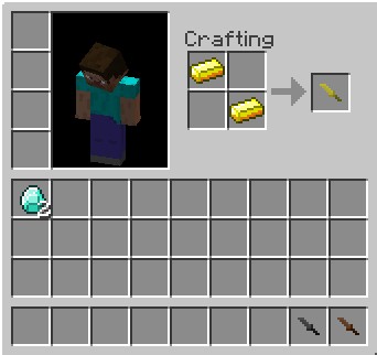 gold knife